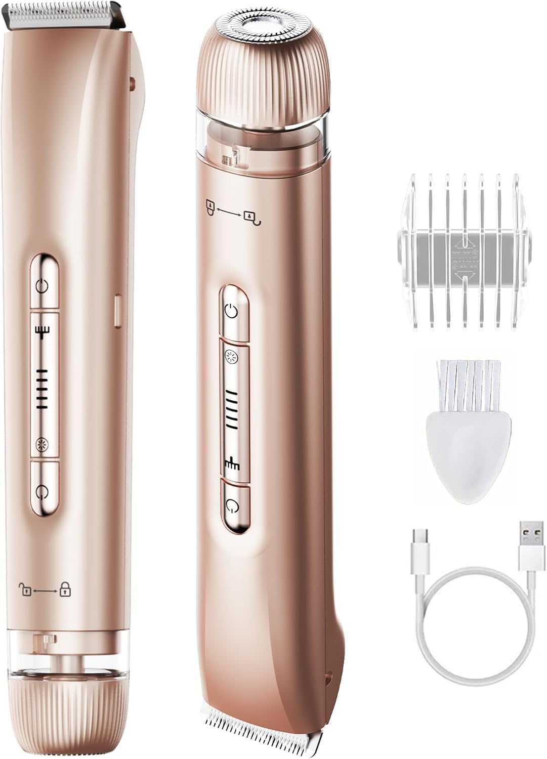 FLORANURTURE ダブルヘッド電気シェーバーと付属品